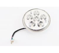 Фары круглой передняя часть DELTA/ALPHA 5+1-LED, d-140mm, TUNING