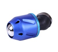 Фильтр нулевой "Пуля" синий Ø35mm 45° - АМ (Запчасти Китайский скутер)