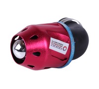 Фильтр нулевой "Пуля" красный Ø42mm 90° (125-150сс) - АМ (Запчасти Китайский скутер)