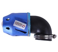 Фильтр нулевой "Пуля" синий Ø35mm 90° - АМ (Запчасти Китайский скутер)