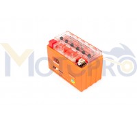 Акумулятор (АКБ) 12V 9А гелевий (152x88x106, помаранчевий, mod:YTX9-BS) OUTDO (A-1151)