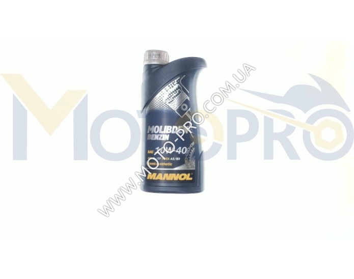 Олія автомобільна, 1л (SAE 10W-40, напівсинтетика, Molibden Benzin API SL/CF) MANNOL