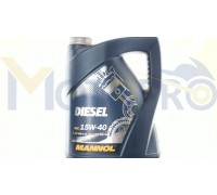 Масло автомобильное, 5л (SAE 15W-40, минеральное, Diesel API CG-4/CF-4/CF/SL) MANNOL
