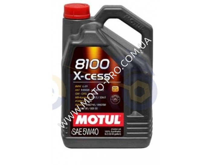 Масло автомобильное, 5л   (синтетика, 5W-40, 8100 X-CESS)   MOTUL   (#102870)