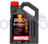 Олія автомобільна, 4л (синтетика, 5W-30, 8100 X-CLEAN FE) MOTUL (#104776)