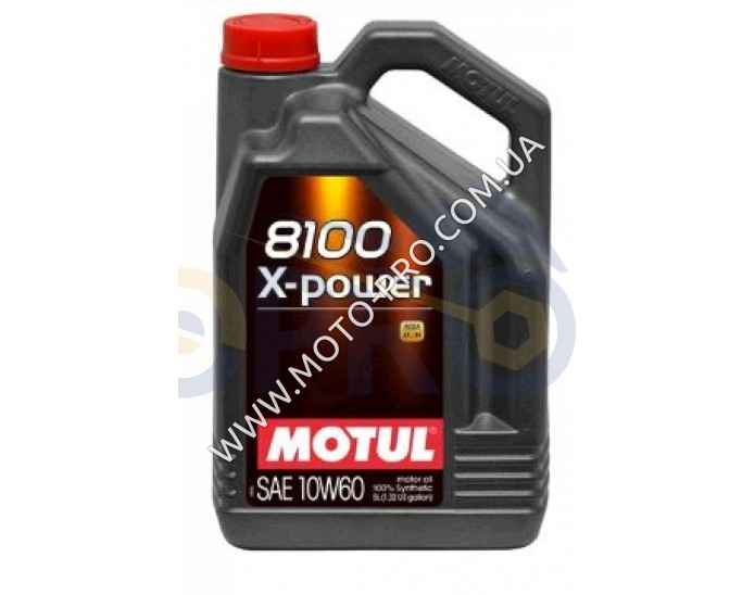 Масло автомобильное, 5л   (синтетика, 10W-60, 8100 X-POWER)   MOTUL   (#106144)