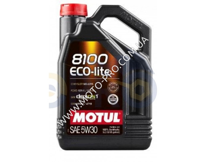 Масло автомобильное, 5л   (синтетика, 5W-30, 8100 ECO-LITE)   MOTUL   (#108214)