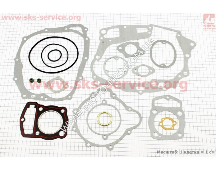 Прокладки двигателя к-кт CB-125cc 56,5мм (321061)