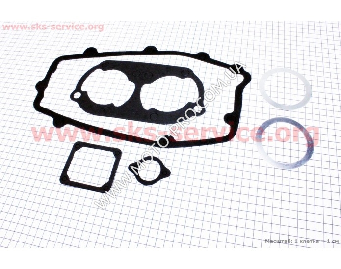 Прокладки двигателя 12V к-кт 6шт, бумага+алюминий (343001)