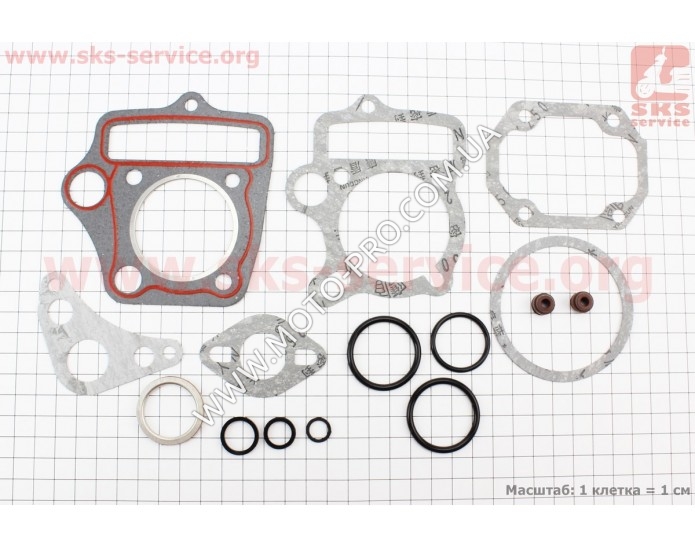 Прокладки поршневий к-кт 100cc - 50мм + сальники клапанів, манжети (338028)