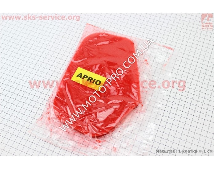 Фильтр-элемент воздушный (поролон) Yamaha JOG APRIO с пропиткой, красный (336277)
