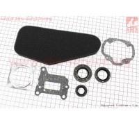 Фильтр-элемент воздушный (поролон) Suzuki AD50/SEPIA + прокладки + сальники, к-кт 7 деталей, "расходники"