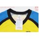 Футболка (Джерси) для мужчин L - (Polyester 80% / Spandex 20%), короткие рукава, свободный крой, желто-сине-черная, НЕ оригинал