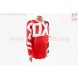 Футболка (Джерсі) для чоловіків XL - (Polyester 100%), довгі рукави, вільний крій, червоно-біло-чорна, НЕ оригінал
