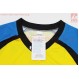 Футболка (Джерси) для мужчин M - (Polyester 100%), короткие рукава, свободный крой, желто-сине-черная, НЕ оригинал