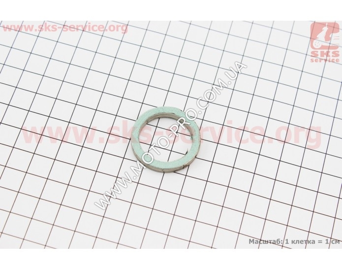 Прокладка глушителя "асбест" 33/25мм, зеленая (338224)