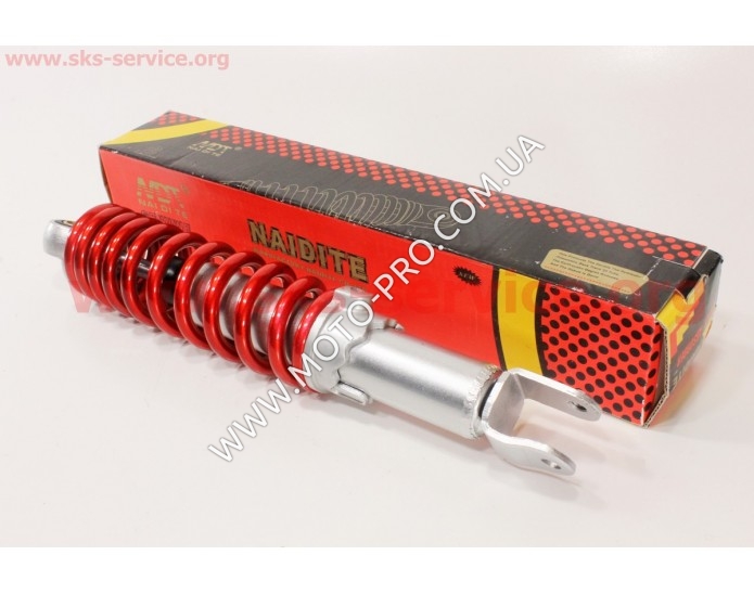 Амортизатор задний GY6/Honda - 290мм*d55мм (втулка 10мм / вилка 8мм) регулир., красный (315090)