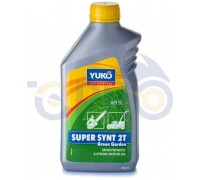 Масло 2T, 1л (полусинтетика, SUPER SYNT 2T Green Garden, JASO, ISO-L-EGC, API TC) YUKO (#GRS)