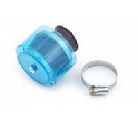 Фильтр воздушный (нулевик) Ø35mm, 45*, колокол (синий, прозрачный) YAOXIN