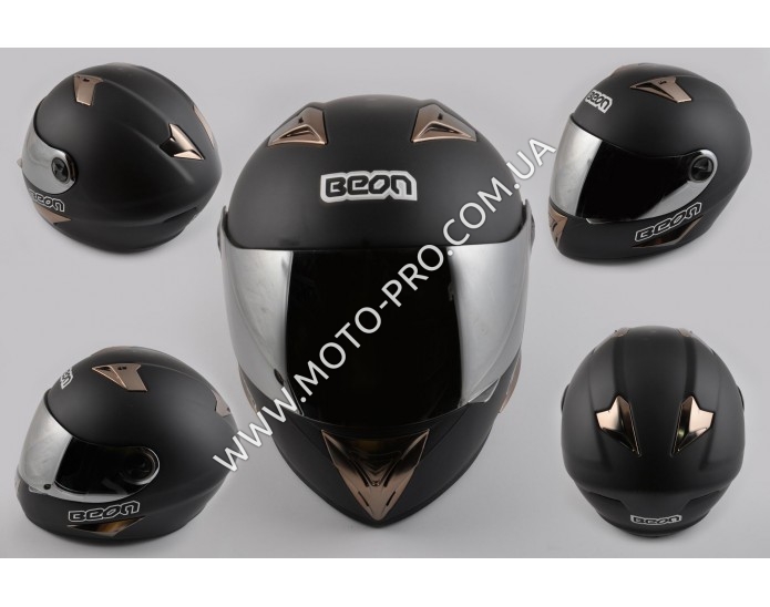 Шлем-интеграл   (mod:B-500) (size:L, черный матовый)   BEON (I-126)
