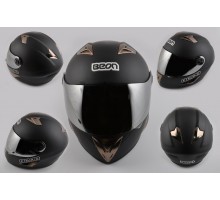 Шлем-интеграл (mod:B-500) (size:XL, черный матовый, зер...