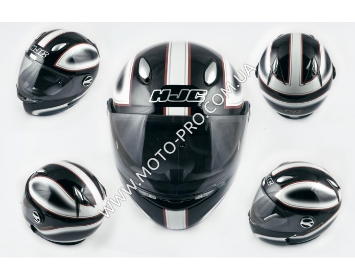 Шлем-интеграл (mod:R1) (size:L, черно-белый, CLASSICO) HJC