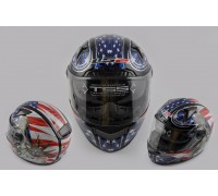 Шлем-интеграл (mod:385/396) (size:XS, Liberty, солнцезащитные очки) LS-2