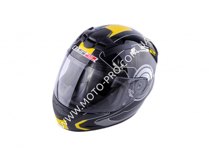 Шлем-интеграл (mod:FF352) (size:XXL, черно-желтый, ROOKIE ATMOS) LS-2