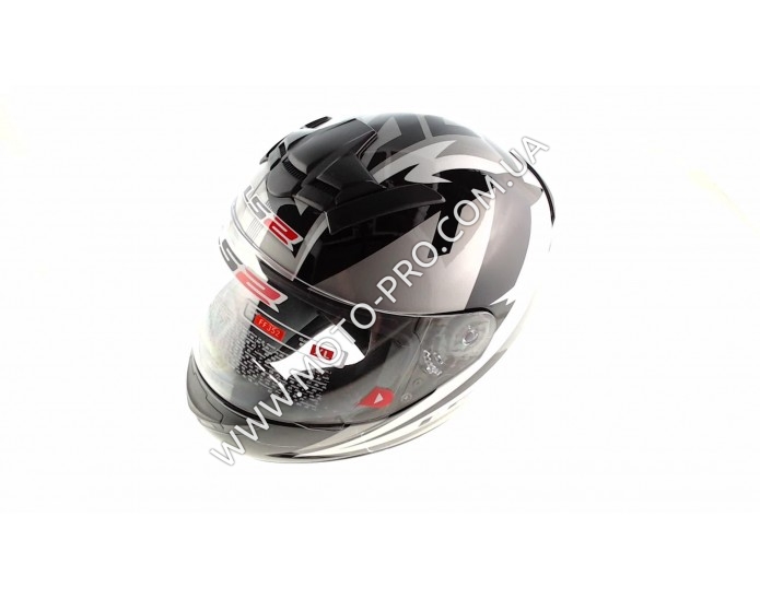 Шлем-интеграл (mod:FF352) (size:XL, черно-белый, RANGER) LS-2