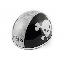 Шлем-каска (mod:Skull) (size:L, черно-белый) TVD