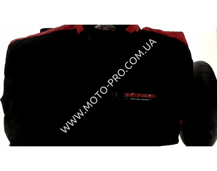 Мотокуртка SCOYCO (текстиль) (size:XXL, чорно-червона, mod:JK34)
