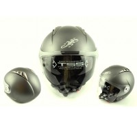 Шлем открытый (mod:545) (size:XL, белый матовый, солнцезащитные очки) LS2