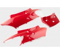 Пластик Zongshen F1, F50 задняя боковая пара (красный) KOMATCU