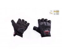 Перчатки без пальцев (mod:MC-12D, size:M, черные, текстиль) SCOYCO