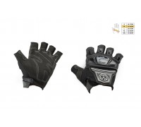 Перчатки без пальцев (mod:MC-24D, size:M, черные, текстиль) SCOYCO