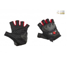 Перчатки без пальцев (mod:MC-29D,size:XL, красные) SCOY...