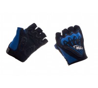 Велоперчатки (черно-синие, size XL) AXE