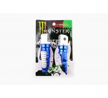 Підніжки пасажирські (mod:1, сині) MONSTER ENERGY