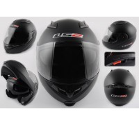 Шлем трансформер (size:XL, черный матовый, + солнцезащитные очки) LS-2