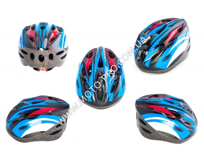 Шлем кросс-кантри (бело-синий) DS