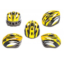 Шлем кросс-кантри (бело-желтый) DS