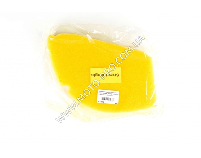 Элемент воздушного фильтра   Suzuki STREET MAGIC   (поролон с пропиткой)   (желтый)   AS (V-2016)