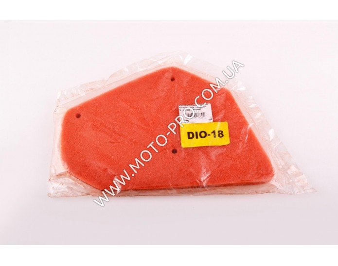 Элемент воздушного фильтра   Honda DIO AF18   (поролон с пропиткой)   (красный)   AS (V-556)