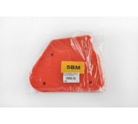 Элемент воздушного фильтра Yamaha JOG 5BM (поролон с пропиткой) (красный) AS