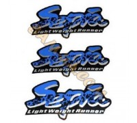 Наклейки (набор) Suzuki SEPIA (15х6см, 3шт, синие) (#1220AB)110 (Suzuki Sepia)