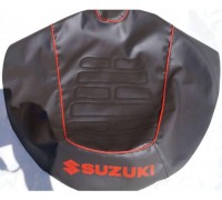 Чохол сидіння Suzuki LETS (шкірвініл, кант, напис SUZUKI) (EURO) IGR (Suzuki Lets)