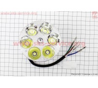Фари круглі внутрішня частина 6-LED, 80мм, TUNING (Delta 110cc)