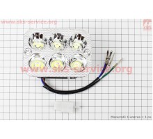 Фары квадратной внутренняя часть 6-LED, 90*65мм, TUNING...