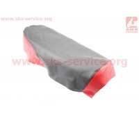 Чохол сидіння (еластичний, міцний матеріал) чорний/червоний (Alpha 125cc)