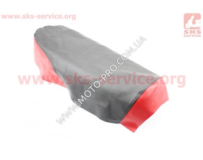 Чехол сиденья (эластичный, прочный материал) черный/красный (Alpha 125cc)